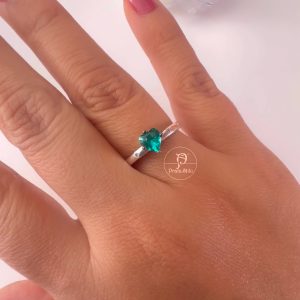 Anel Coração Verde ( Você e Eu )