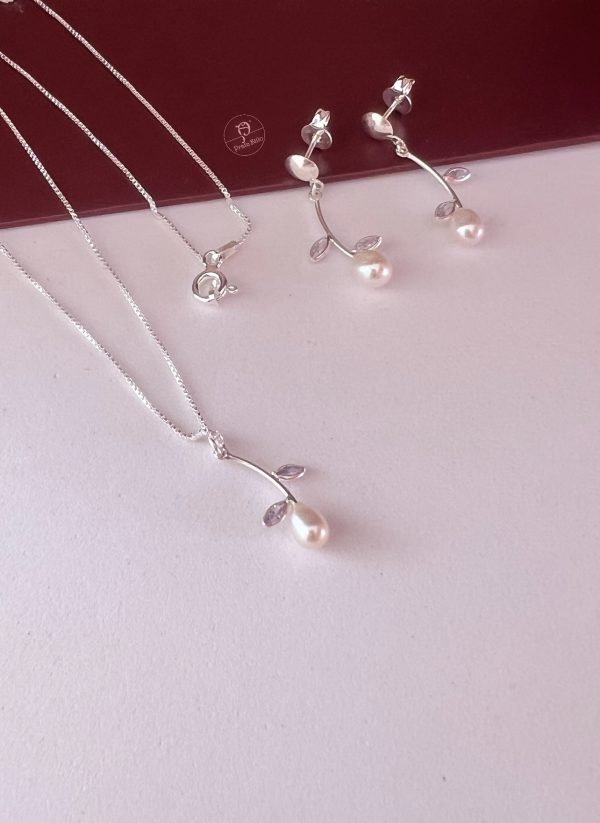 Conjunto Pérola e Zircônia