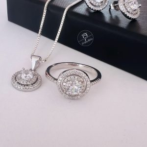 Conjunto Ponto de Luz Pedra 6mm tradicional