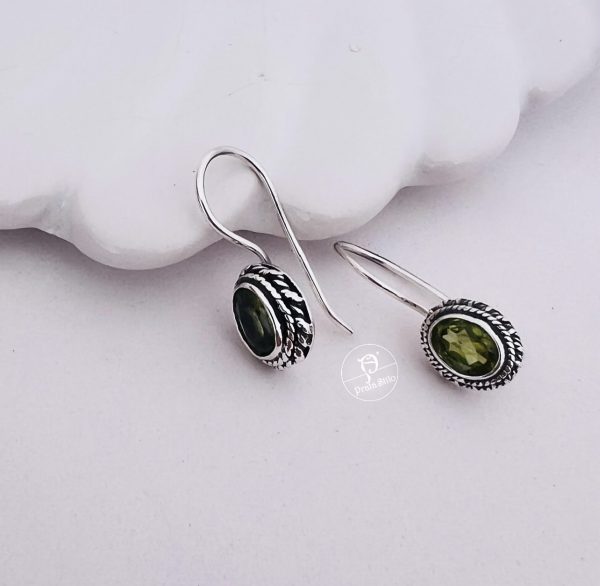 Brinco pedra natural Peridoto - Imagem 3