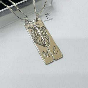 Pingente personalizado coração humano