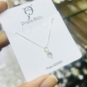 Colar Ponto de Luz ( pedra 4mm )