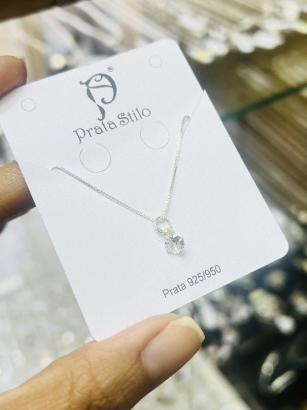 Colar Ponto de Luz ( pedra 4mm )