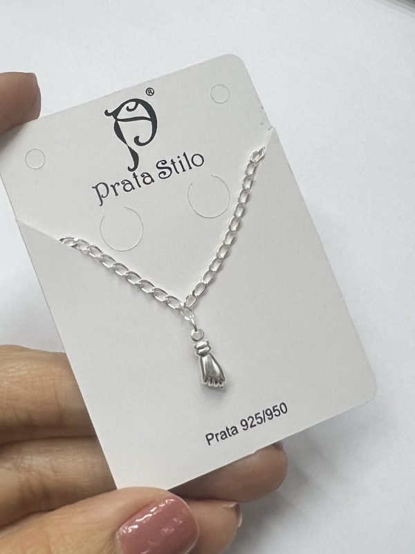 Pulseira corrente com figa