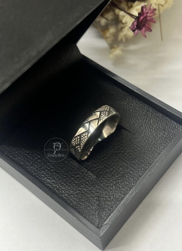 Anel DESIGNER A LASER SOB ENCOMENDA- Unidade