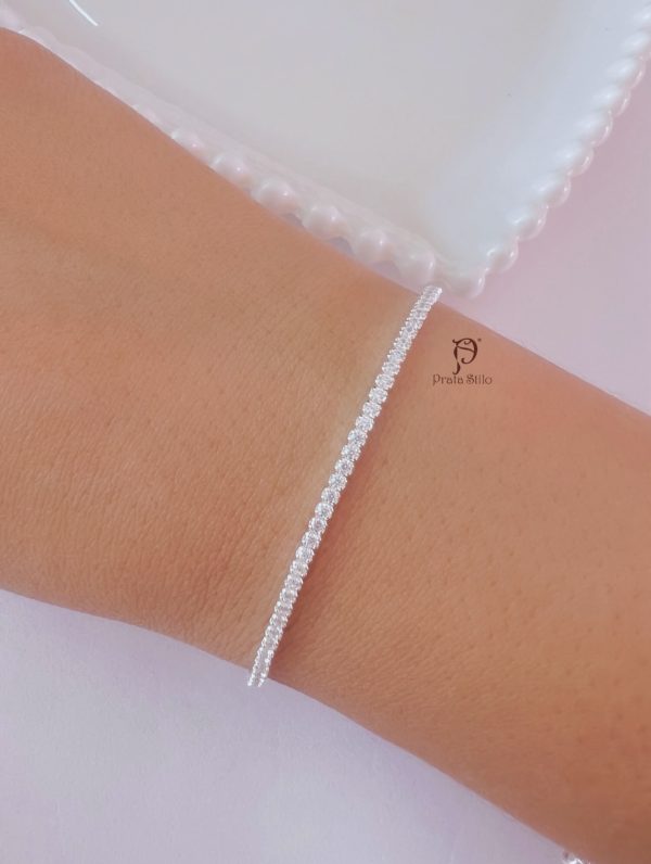 Pulseira completa Pedras Zircônias - Imagem 3