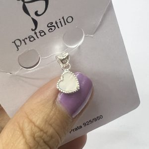 Pingente Coração Madre Pérola