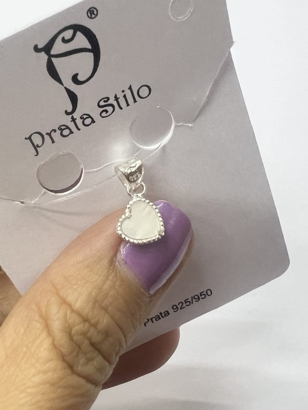 Pingente Coração Madre Pérola