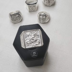 Anel São Jorge com oração