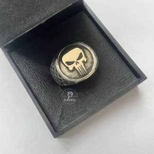 Anel de Caveira Crânio Justiceiro ( FABRICADO SOB ENCOMENDA )