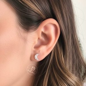 Brinco Lua zircônia