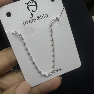 Colar retorcido 50 cm