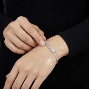 Pulseira veneziana dupla zircônia