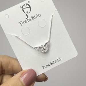 Pingente Divino Espirito Santo Zircônia
